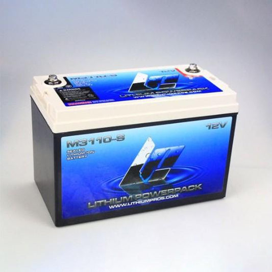 LITHIUM PROS LP Powerpack, 12.8V/110 Ah (Starting/Deep cycle) Bluetooth | M3110-S **DROP SHIP ITEM, FREE FREIGHT**