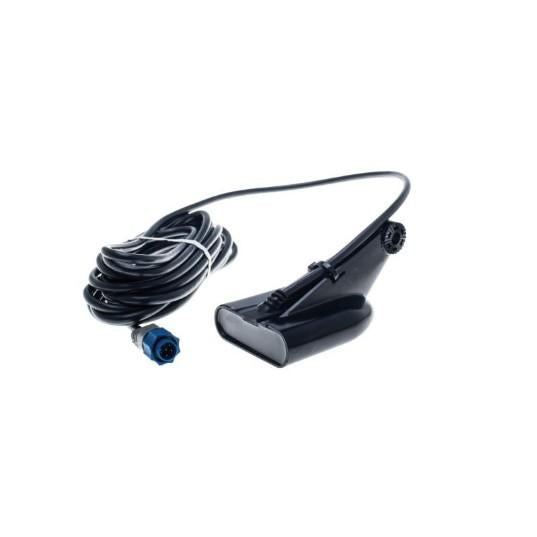 LOWRANCE HST-DFSBL Dual Frequency 50/200kHz Transom-Mount Skimmer Depth/Temp, Blue Conn. (FOR HDS TYPE UNITS) | 000-0106-77