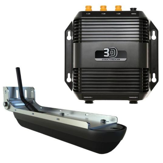 LOWRANCE StructureScan 3D 500 W 455/800 kHz Depth Transducer and Module | 000-12395-001