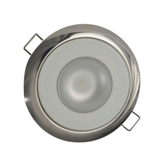 LUMITEC Mirage Down Light, Polished, Warm White, Flush Mount | 113119