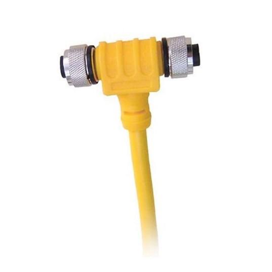 MARETRON Micro/Mid Powertap Tee - FM (left)/ 5 Meter 4 Wire Power drop (bottom)/FM (right) | CF-SPWR05-CF