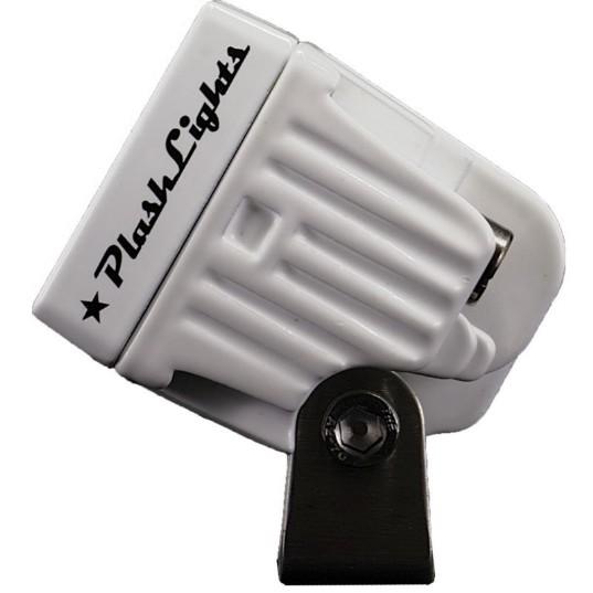 PLASHLIGHTS 20W Low Profile LED Spreader Light - 120 Scene Flood - White Housing | 20-LP-SC-WHT