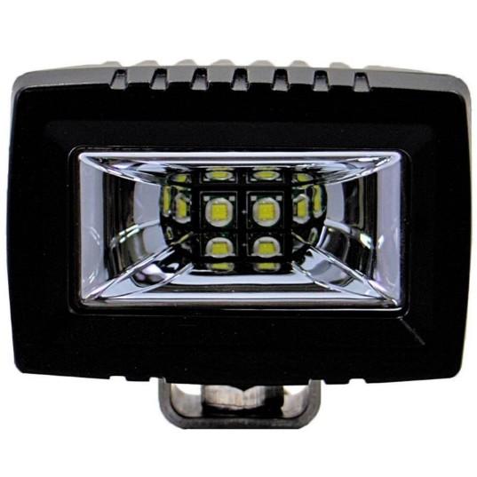 PLASHLIGHTS 20W Low Profile LED Spreader Light - 120° Scene Flood - Black Housing | 20-LP-SC