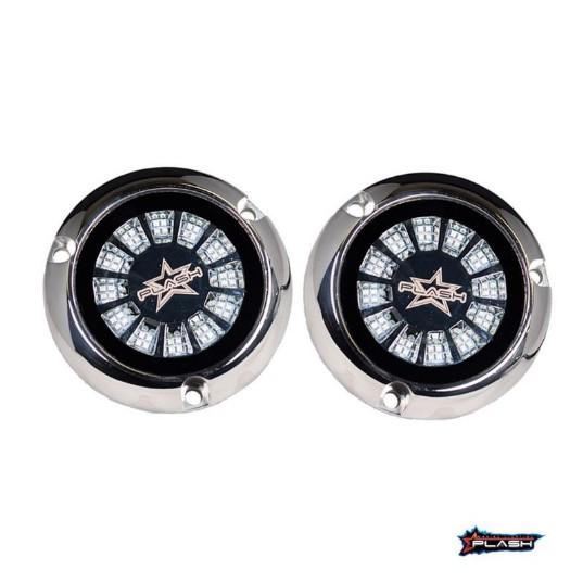 PLASHLIGHTS Epik Underwater Transom Light - Blue + White - Pair | PL-UWL-EPIK-B/W-K