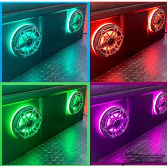 PLASHLIGHTS Multicolor LED Speaker Rings - High Output - JL Audio M6-770X | SPKR-KIT-JL-M6-770X