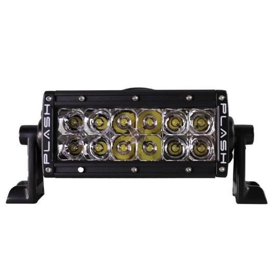 PLASHLIGHTS 6" XX-Series LED Light Bar Marine Blk  Housing (5W), Double Row Combo Beam. | XX-6-5W-BLK