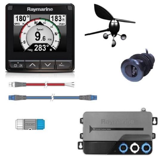 RAYMARINE i70 System Pack, Wind, Depth, Speed | T70226