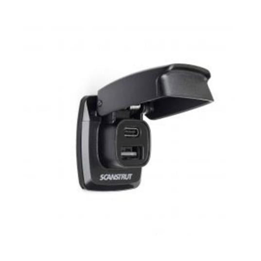 SCANSTRUT Flip Pro Fast Charge Dual USB-A & USB-C Socket | SC-USB-F1