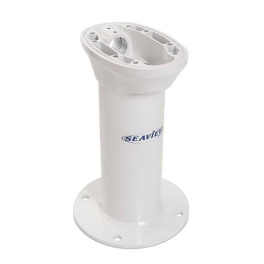 SEAVIEW 12" Modular Mount for 18-24" Dome Radars, Vertical, 8" Round Base Plate, Light Bar Compatible, Top Plate Req. | AM12M1