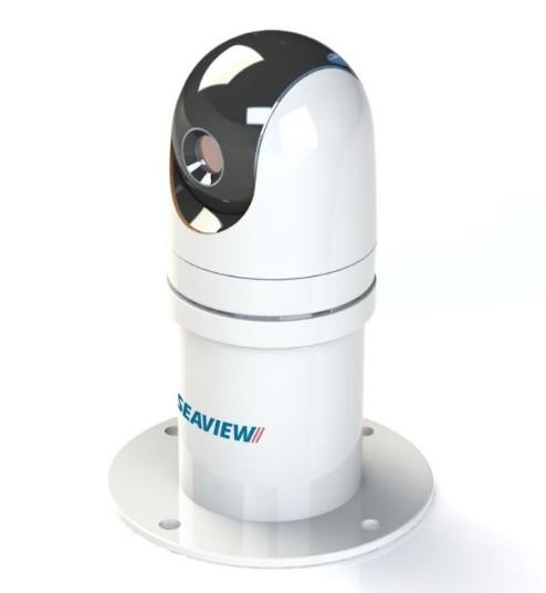 SEAVIEW White 5" Sionyx Nightwave Mount / Vertical / 8 in. round base plate | PM5SXN8
