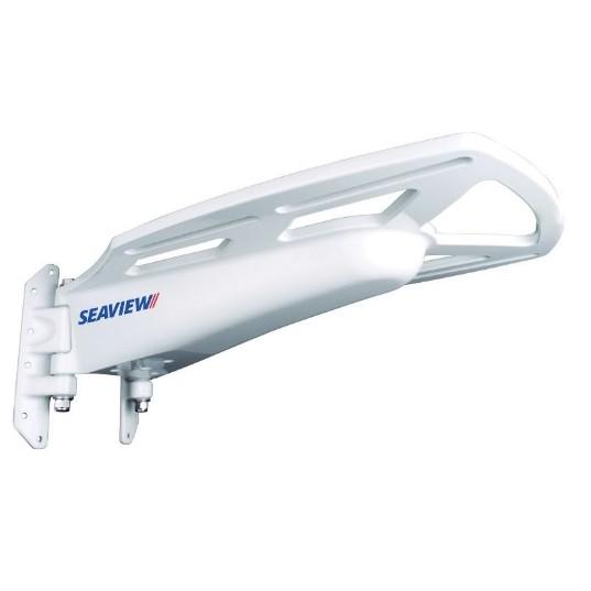 SEAVIEW Mast Mount for Starlink Flat HP, 24" Raymarine, Garmin, Furuno, Lowrance & Simrad Radar | SM24U
