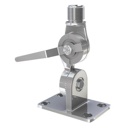 SHAKESPEARE Extra heavy duty ratchet mount, stainless steel, with handle | 4187-HD