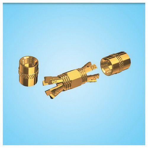 SHAKESPEARE Gold-plated Centerpin® PL-258 splice connector for RG-8X or RG-58/AU cables | PL-258-CP-G