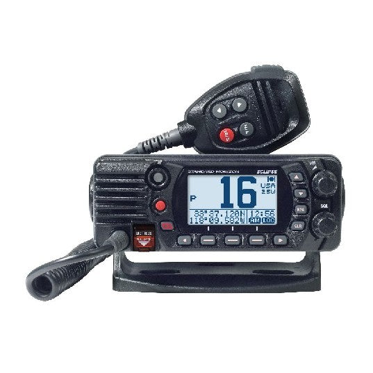 STANDARD HORIZON ECLIPSE BLACK 25W Fixed Mount VHF/GPS with Dot Matrix LCD | GX1410GB