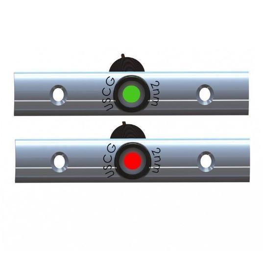 TACO LED NAV LIGHT KIT, RUB RAIL W/DEUTSCH CONNECTORS - 4" PLATE | F38-6810B-1